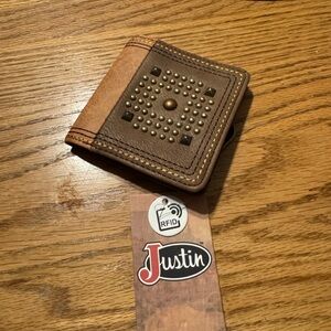 Justin Boots Brown Leather Wallet